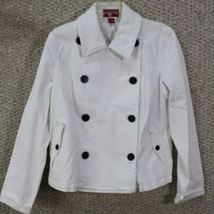 Chaps White Denim Jacket